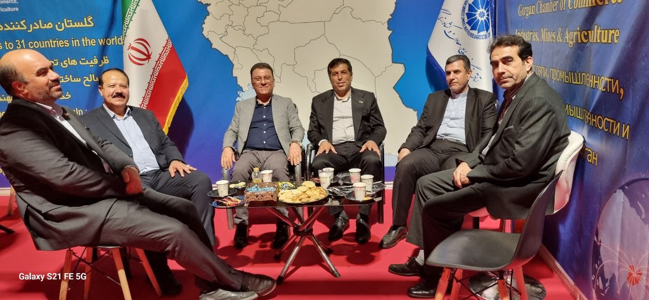 دومین روز از غرفه اتاق بازرگانی، صنایع، معادن و کشاورزی گرگان در اولین نمایشگاه اختصاصی توانمندی های صادراتی ترکمنستان در استان گلستان