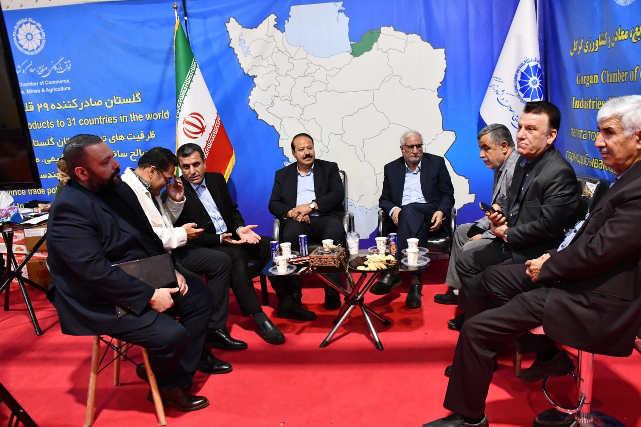 سومین روز از غرفه اتاق بازرگانی، صنایع، معادن و کشاورزی گرگان در اولین نمایشگاه اختصاصی توانمندی های صادراتی ترکمنستان در استان گلستان