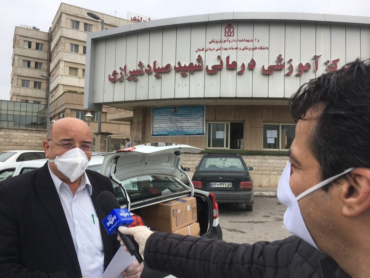 توزیع ماسک N95 (اهدایی کمپین نفس) به بیمارستان شهرستان های استان گلستان