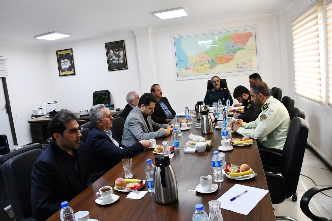 دیدار رئیس و اعضای هیات رئیسه اتاق بازرگانی گرگان با سردار دادگر، فرمانده انتظامی استان گلستان