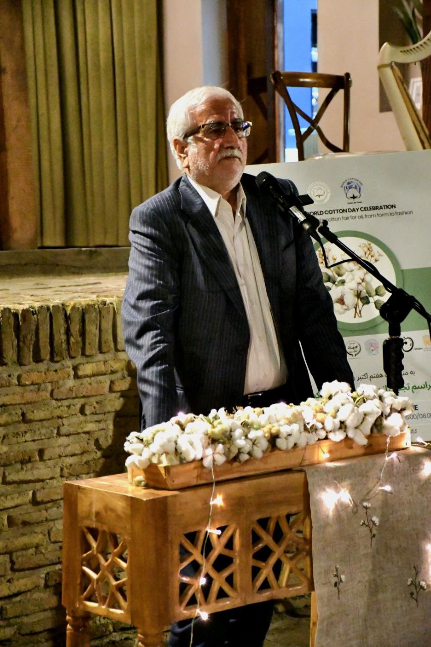 سخنان چوپانی نایب رئیس اتاق بازرگانی گرگان در جشنواره ملی پنبه گرگان